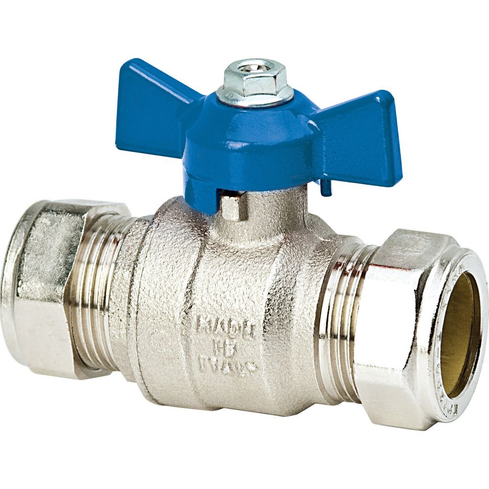 Butterfly Ball Valves Blue Handle