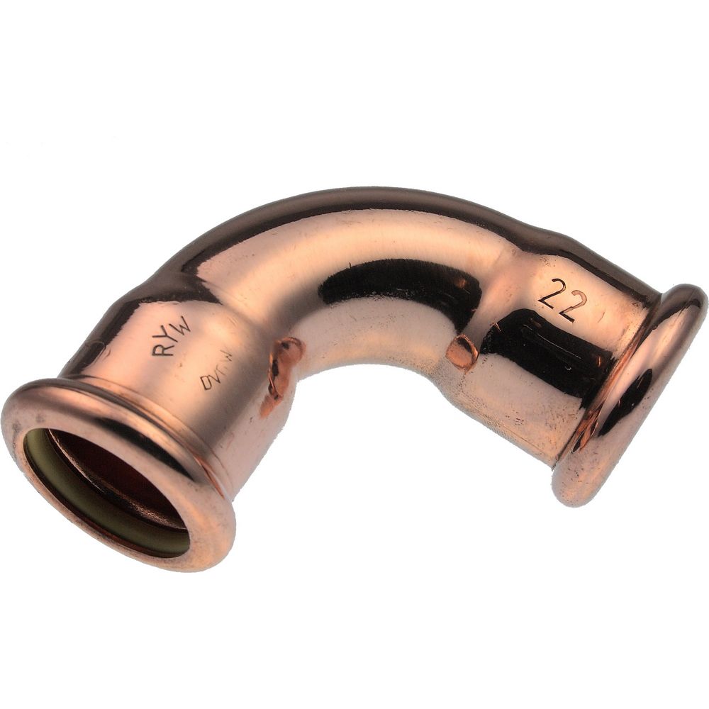 Copper-press Gas 90 Degree F/F Bend
