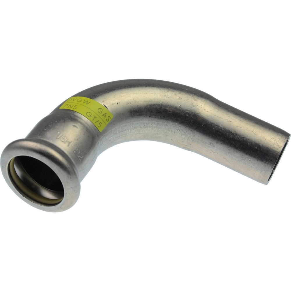 Stainless-press Gas 90 Degree M/F Bend