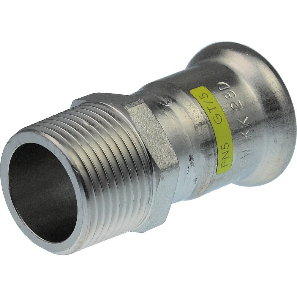 Stainless-press Gas Male Adapter